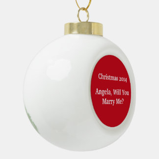 BOULE EN CÉRAMIQUE "PROPOSITION DE NOËL SUR L'ORNEMENT CÉRAMIQUE"