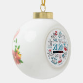 Boule En Céramique Quarantine 2020 Pandemic Christmas Commemorative (Gauche)