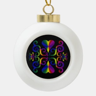 Boule En Céramique Rainbow Heart et Lily