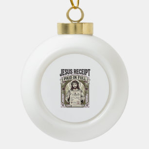Boule En Céramique Reçu de Jésus payé en totalité Reçu de Jésus payé