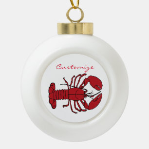 Boule En Céramique Red Maine Lobster Thunder_Cove