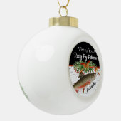 Boule En Céramique Reely Fly Fishers Pêche coeur de Noël (Gauche)