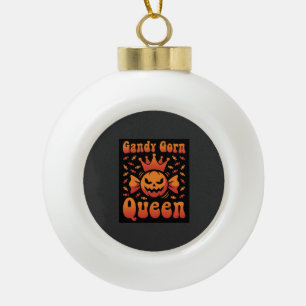 Boule En Céramique Reine de bonbons de Halloween Design Vectoriel Rét