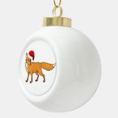 Boule En Céramique Renard de Noël (Droite)
