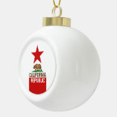 Boule En Céramique RÉPUBLIQUE DE CALIFORNIE Drapeau de l'État étoile  (Droite)