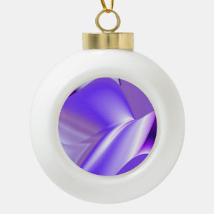 Boule En Céramique Rêve de fleurs de neige violette