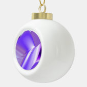 Boule En Céramique Rêve de fleurs de neige violette (Droite)