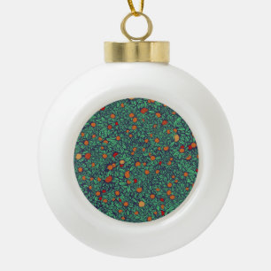 Boule En Céramique Rich Orchard : Vintage Tree Motif.