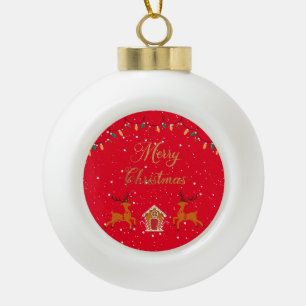 Boule En Céramique Rindee et confiserie - Fête de Noël
