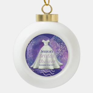 Boule En Céramique Robe de mariée pour la fête prénuptiale Violet et 