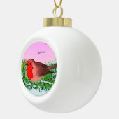 Boule En Céramique Robin Noël (Droite)