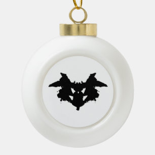 Boule En Céramique Rorschach Inkblot