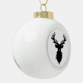 Boule En Céramique Rudolph Reindeer Silhouette (Gauche)