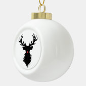 Boule En Céramique Rudolph Reindeer Silhouette (Droite)