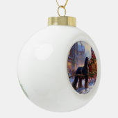 Boule En Céramique Saison de Noël Cocker Spaniel (Gauche)