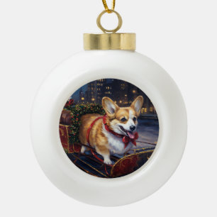 Boule En Céramique Saison de Noël de Corgi