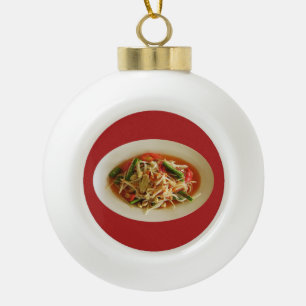 Boule En Céramique Salade de Papaya épicé [Som Tam] ... Thai Lao Food