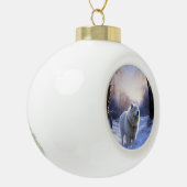 Boule En Céramique Samoyed Let It Snow Christmas (Gauche)