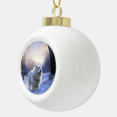 Boule En Céramique Samoyed Let It Snow Christmas (Droite)