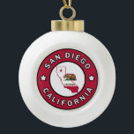 Boule En Céramique San Diego Californie<br><div class="desc">San Diego Californie</div>
