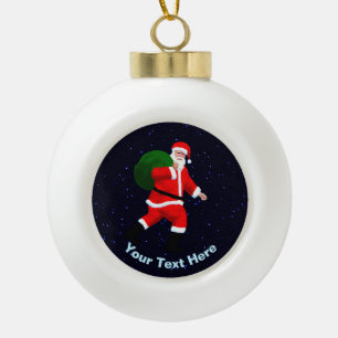 Boule En Céramique Santa Claus