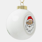 BOULE EN CÉRAMIQUE SANTA CLAUS FACE (Gauche)