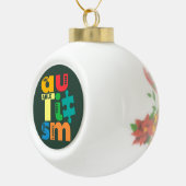 Boule En Céramique Sensibilisation sur l'autisme Voir La capacité pas (Droite)