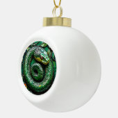Boule En Céramique Serpent vert (Droite)