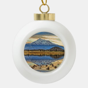 BOULE EN CÉRAMIQUE SHASTA DE BÂTI REFLÉTÉ