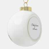 Boule En Céramique simple minimal add your name text baby shower thro (Gauche)