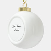 Boule En Céramique simple minimal add your name text baby shower thro (Droite)