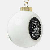 Boule En Céramique Sleigh bells & skeletons dancing funny christmas (Gauche)