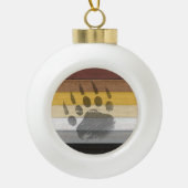 Boule En Céramique SlipperyJoe's Bear Pride drapeau de la texture du  (Devant)