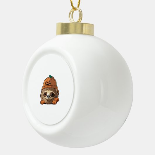 Boule En Céramique Sloth espuki sison halloween T-shirt classique (Droite)