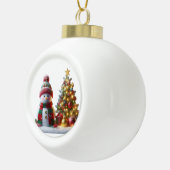Boule En Céramique Snowflake Framed Ornament (Droite)
