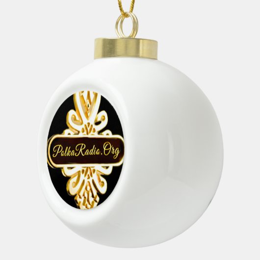 Boule En Céramique Snowflake Framed Ornament (Droite)