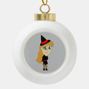 Boule En Céramique sorcière chibi