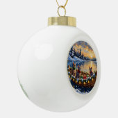 Boule En Céramique Sphynx Cat Christmas Boat Holiday (Gauche)