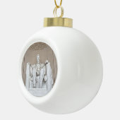 Boule En Céramique Statue d'Abraham Lincoln (Droite)