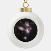 Boule En Céramique Stephan's Quintet 5 Galaxies Deep Field James Webb (Devant)