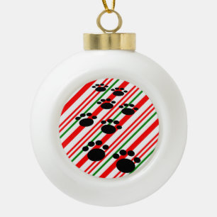 Boule En Céramique Sucre de canne de sentier Paw Pet Cartoon