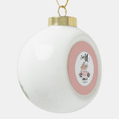 Boule En Céramique Sweet 16 Script Photo Car Pink Ornament (Gauche)