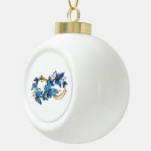 Boule En Céramique Symbol Infinity of Blue Morpho Butterflies (Droite)