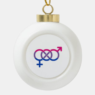 Boule En Céramique Symbole de genre bisexuel