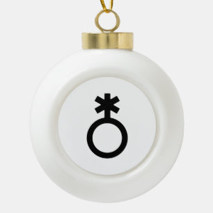 Boule En Céramique Symbole de genre non binaire