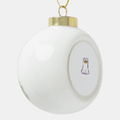 Boule En Céramique T-shirt classique chat fantôme_3 (Gauche)