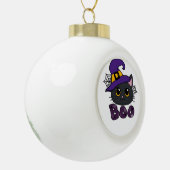 Boule En Céramique T-shirt classique de l'équipage Boo d'Halloween (Gauche)