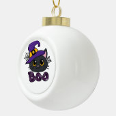 Boule En Céramique T-shirt classique de l'équipage Boo d'Halloween (Droite)