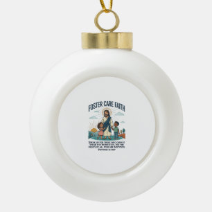 Boule En Céramique T-shirt graphique chrétien Adoption de Jésus Soins