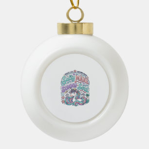 Boule En Céramique T-Shirt Licorne Crinière Salée Âme Ensoleillée Sty